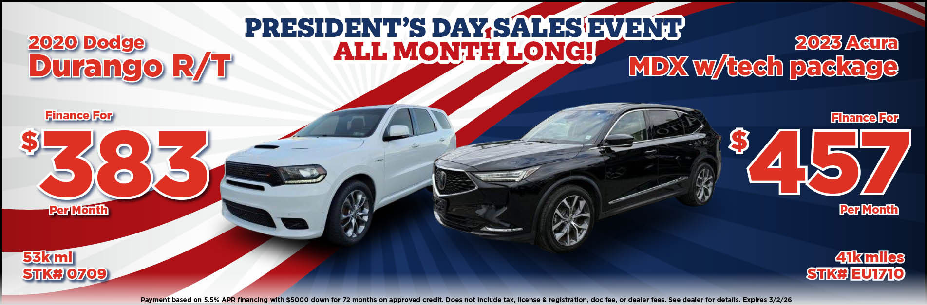 Presidents day sales event