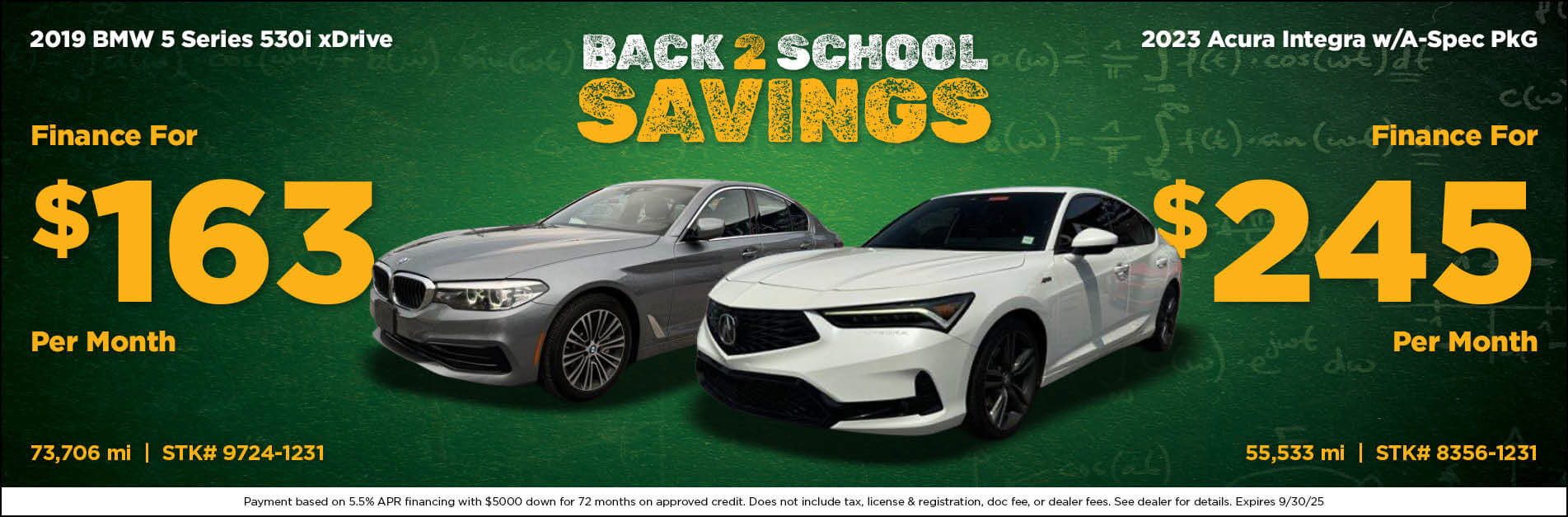 Back 2 school savings